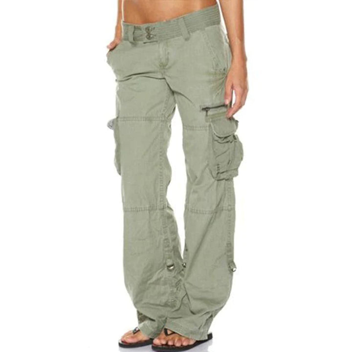 Damen Hosen aus Baumwolle - Cargohosen mit Taschen