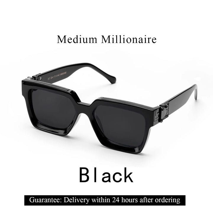 Variant image for Herren Sonnenbrille Schwarz Einheitsgröße Kunststoff Retro UV-Schutz-2