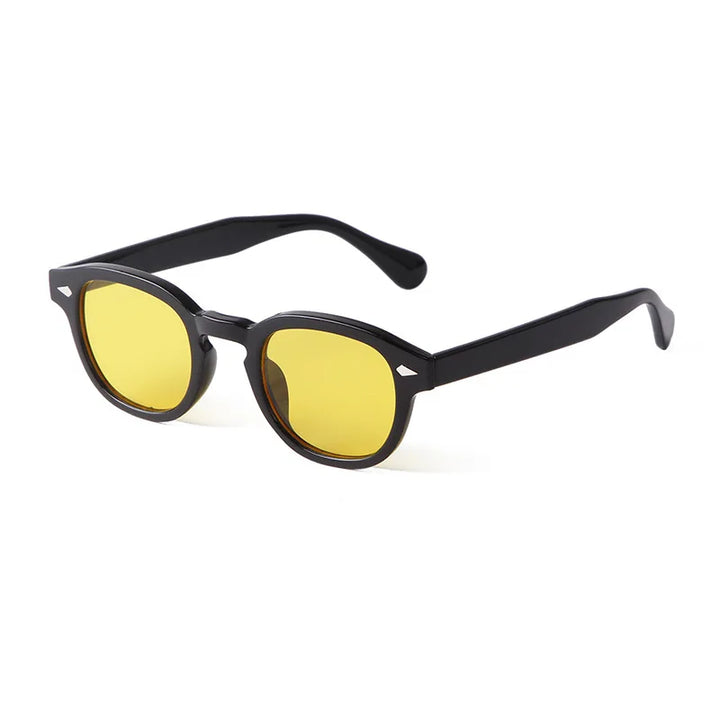 Variant image for Unisex Sonnenbrille Gelbblau UV400 Rund Kunststoff-18