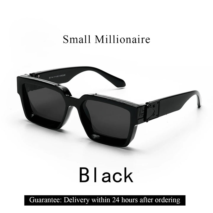 Variant image for Herren Sonnenbrille Schwarz Einheitsgröße Kunststoff Retro UV-Schutz-14