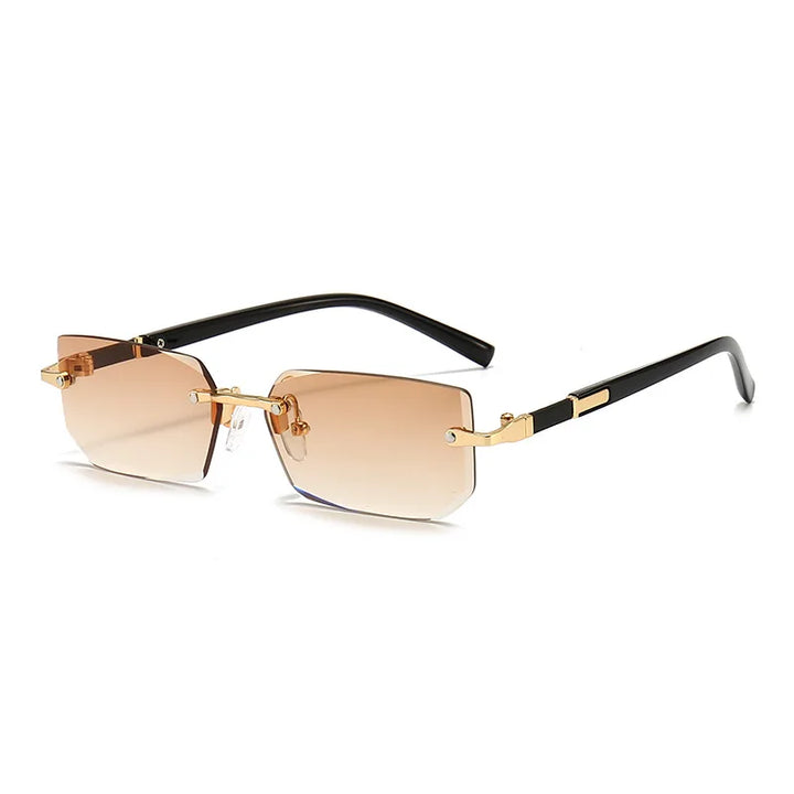 Variant image for Unisex Sonnenbrille Rahmenlos Grau Einheitsgröße Kunststoff UV400-2