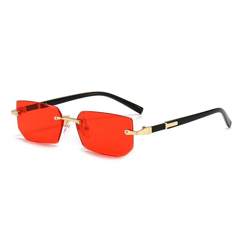 Unisex Sonnenbrille Rahmenlos Grau Einheitsgröße Kunststoff UV400