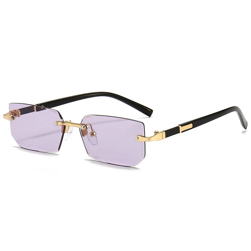 Variant image for Unisex Sonnenbrille Rahmenlos Grau Einheitsgröße Kunststoff UV400-8