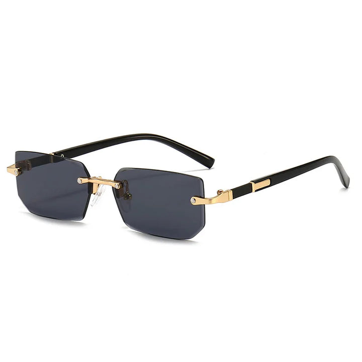 Variant image for Unisex Sonnenbrille Rahmenlos Grau Einheitsgröße Kunststoff UV400-6