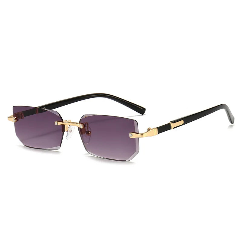Variant image for Unisex Sonnenbrille Rahmenlos Grau Einheitsgröße Kunststoff UV400-3