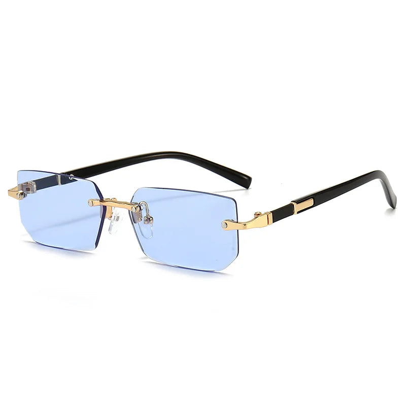 Variant image for Unisex Sonnenbrille Rahmenlos Grau Einheitsgröße Kunststoff UV400-1
