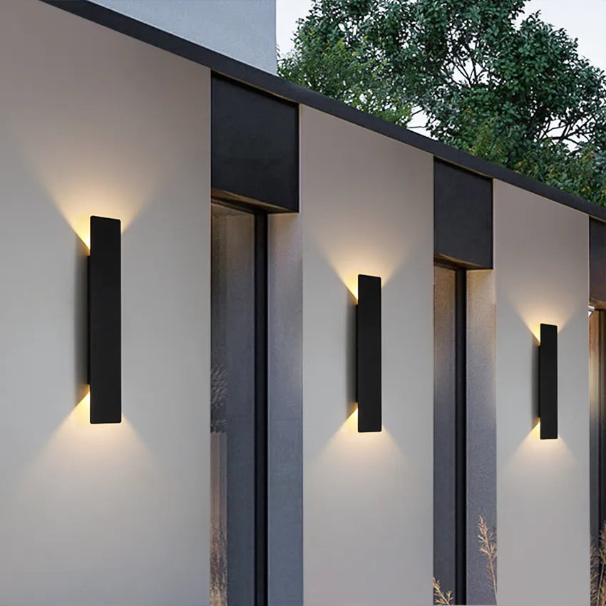 Wetterfeste Aluminium Außenlampe – Elegante Wandbeleuchtung für Außenbereiche, IP65, Langlebig und Stilvoll 0