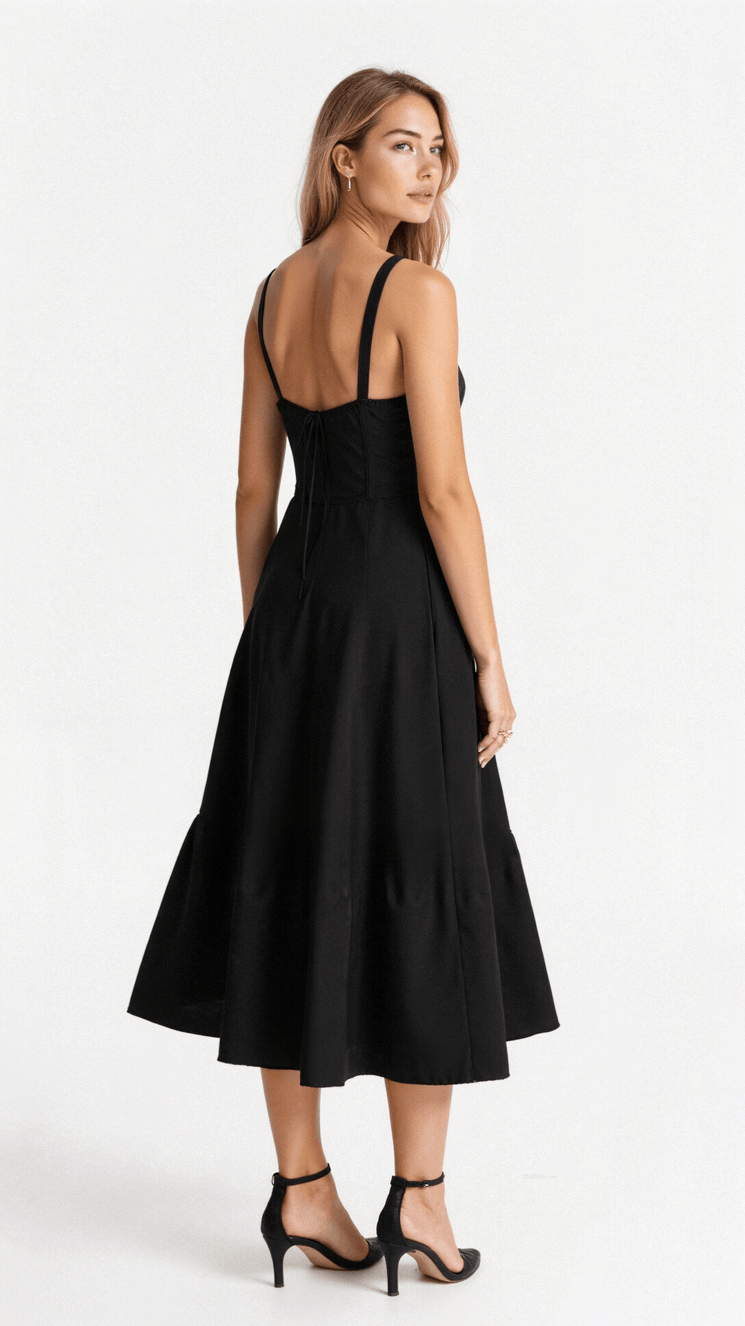 Elegantes Kiana Midikleid mit Korsett-Oberteil – Figurbetont, Fließend, Festliches Kleid für Damen, Hochzeitsgast geeignet